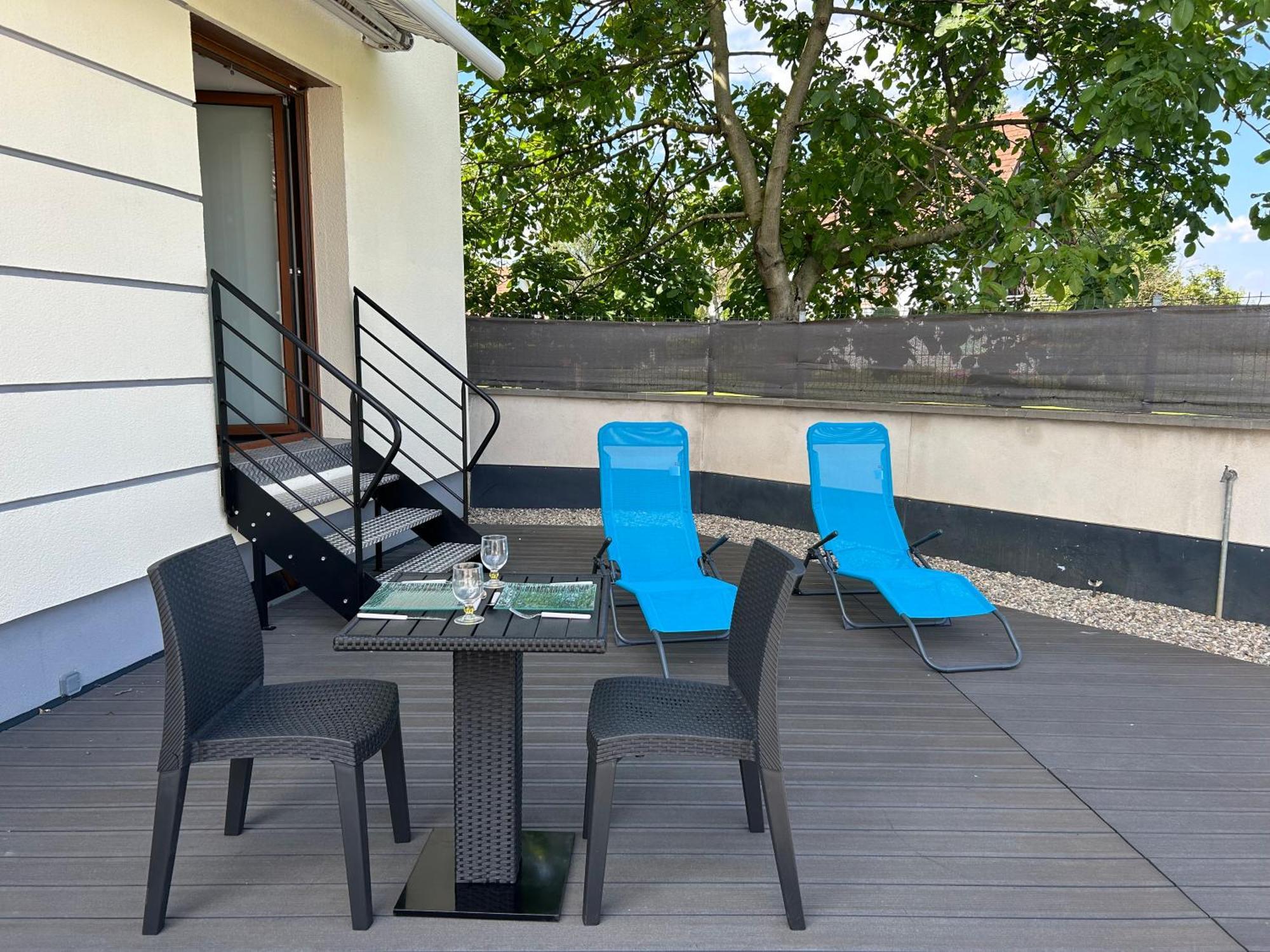 Charmant Studio Avec Terrasse Ebersheim Exteriér fotografie